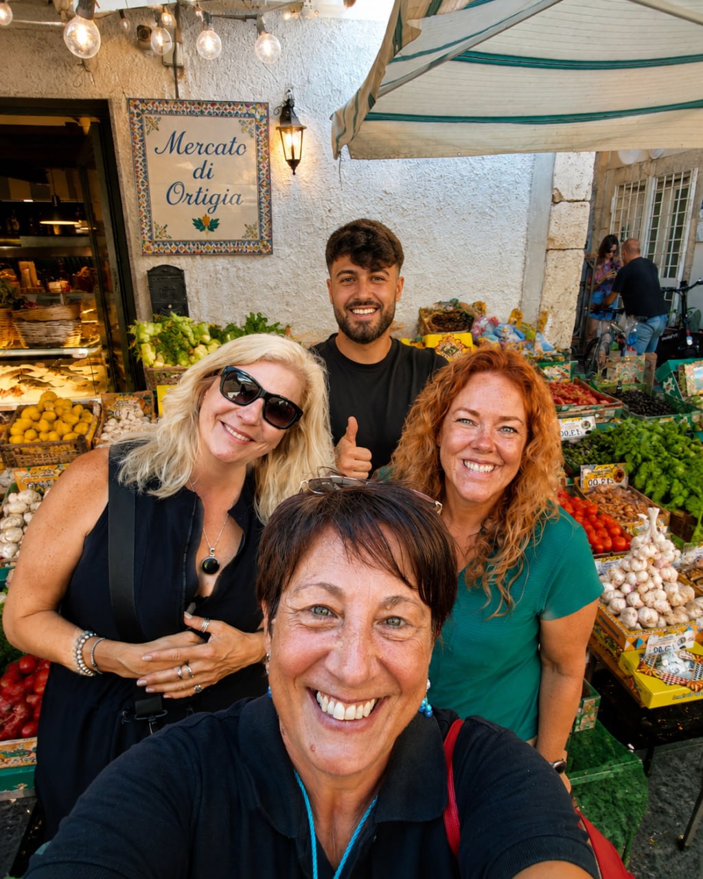 Tasting Sicilian street food during a Food Tour in Ortigia