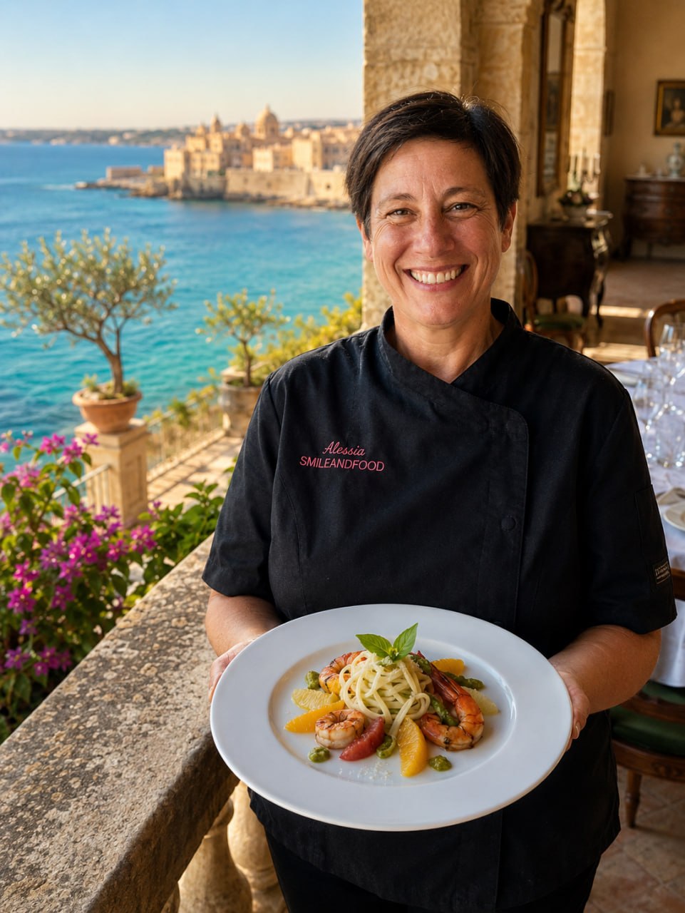 Sicilian dinner prepared by a private chef